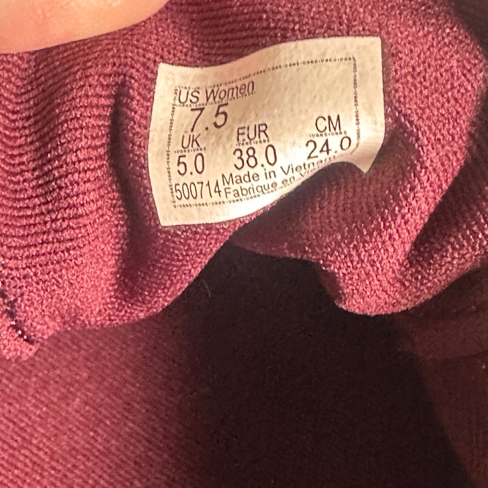 Women’s Vans Ward Canvas Burgundy Sneaker Skate Shoes size 7.5 - Picture 6 of 6